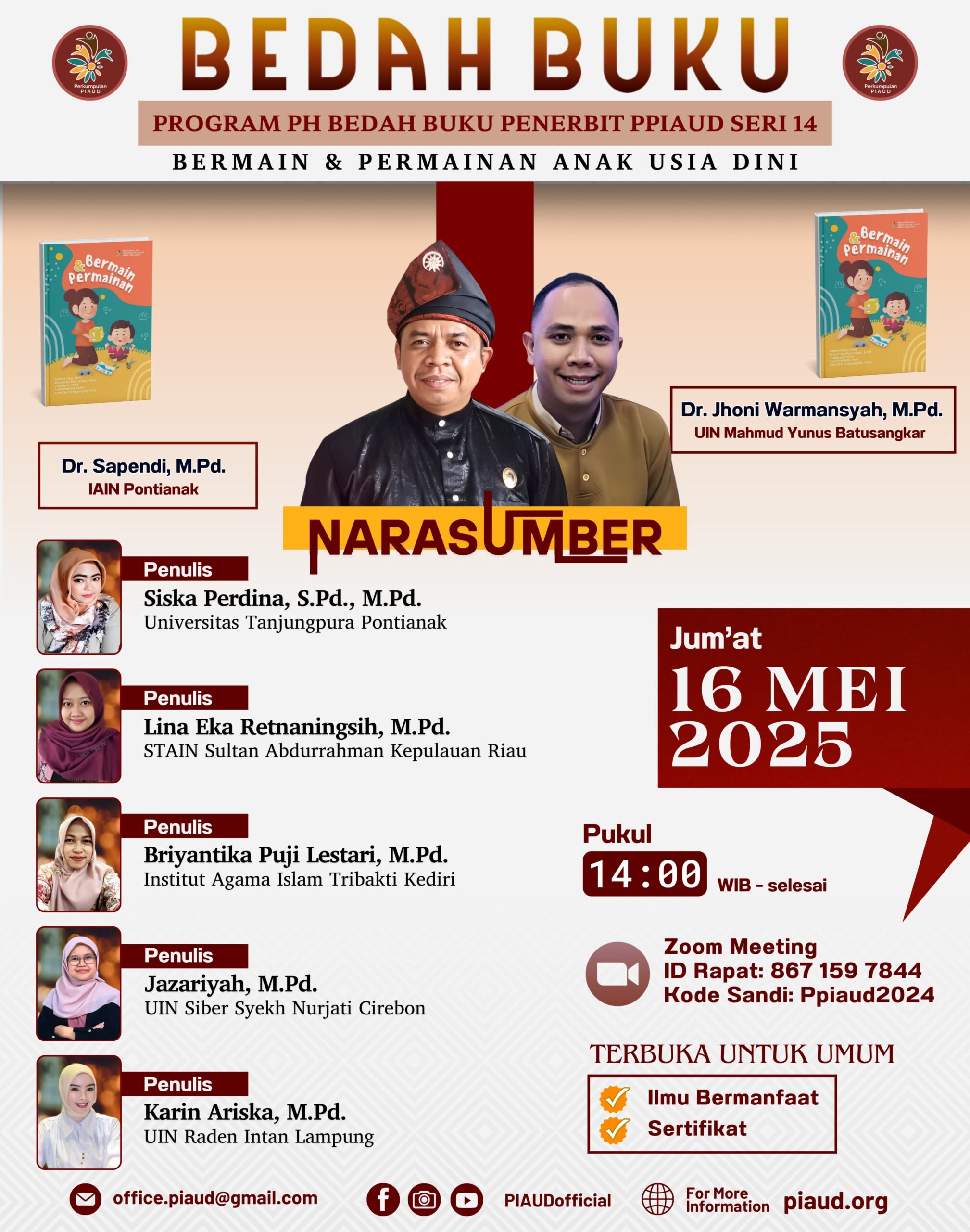 Bedah Buku Seri 14 “Bermain dan Permainan”